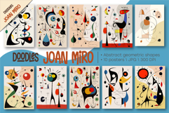 Posters in the style of Joan Miro 01. Wall Art. Product Image 1