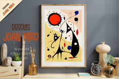 Posters in the style of Joan Miro 01. Wall Art. Product Image 2