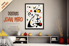 Posters in the style of Joan Miro 01. Wall Art. Product Image 4