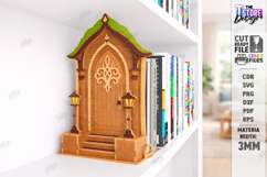 Decorative Door Bookends Laser Cut Bundle | Home Library SVG Product Image 14