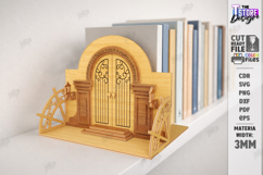 Decorative Door Bookends Laser Cut Bundle | Home Library SVG Product Image 15