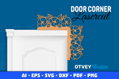 Door Corner Flowers Lasercut Product Image 1