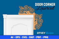 Door Corner Flowers Lasercut Product Image 2