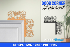 Door Corner Flowers Lasercut Product Image 2