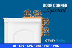 Door Corner Flowers Lasercut Product Image 1