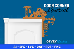 Door Corner Kids Room Construction Scene Lasercut Product Image 2