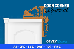 Door Corner Kids Room Construction Scene Lasercut Product Image 1