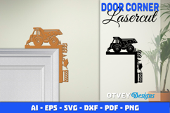 Door Corner Kids Room Construction Scene Lasercut Product Image 1