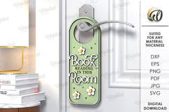 Door Hangers for readers Bundle Lasercut. Door Knob Tags SVG Product Image 5