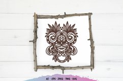 Door Knocker Papercut SVG Design Product Image 1