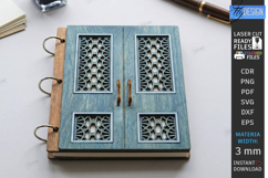 3D Miniature Door Notebook Cover Laser Cut Bundle | Vintage Product Image 3