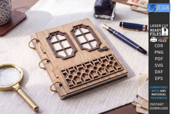 3D Miniature Door Notebook Cover Laser Cut Bundle | Vintage Product Image 5