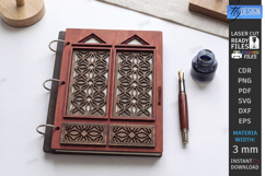 3D Miniature Door Notebook Cover Laser Cut Bundle | Vintage Product Image 6