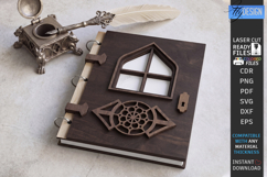3D Miniature Door Notebook Cover Laser Cut Bundle | Vintage Product Image 8