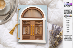 Wooden Door Notebook Cover Laser Cut | Vintage Door Laser Product Image 1