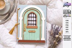 Wooden Door Notebook Cover Laser Cut | Vintage Door Laser Product Image 1