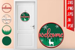 Christmas Layered Door Sign Bundle svg eps ai png pdf Product Image 2