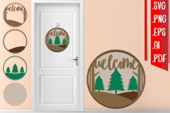 Christmas Layered Door Sign Bundle svg eps ai png pdf Product Image 4