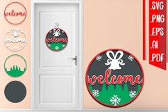 Christmas Layered Door Sign Bundle svg eps ai png pdf Product Image 5