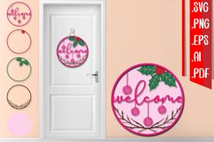 Christmas Layered Door Sign Bundle svg eps ai png pdf Product Image 10