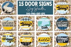 Door Signs Bundle - High-Quality Cut Files for Crafts Product Image 1
