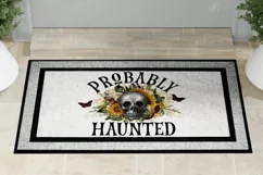 Funny Halloween Welcome Door Mat PNG For Sublimation Product Image 2