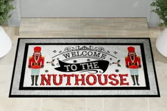 Welcome To The Nuthouse Doormat PNG For Sublimation Product Image 2