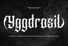 Dork Neytal | Black Metal Font Product Image 2