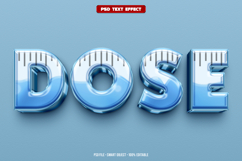 Dose 3D editable text effect Product Image 1
