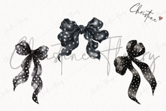 Black Coquette Dot Bows | Coquette Png Product Image 3