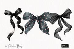 Black Coquette Dot Bows | Coquette Png Product Image 1