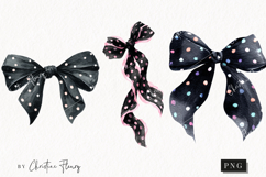 Black Coquette Dot Bows | Coquette Png Product Image 1