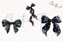 Black Coquette Dot Bows | Coquette Png Product Image 3