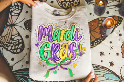 Mardi Gras PNG Sublimation, Fleur De Lis PNG, King Cake PNG Product Image 3