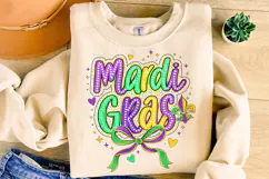 Mardi Gras PNG Sublimation, Fleur De Lis PNG, King Cake PNG Product Image 4