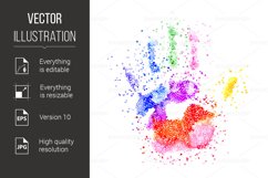 Colorful Handprint Product Image 1