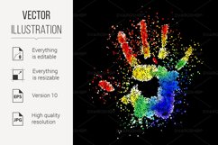 Colorful Handprint Product Image 1
