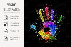 Colorful Handprint Product Image 1