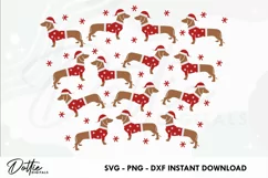 Santa Paws Wrap SVG | 24oz Starbucks Acrylic Tumbler Product Image 2