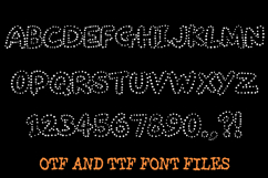 Dotty Outline Alphabet Lettering ABC Dot Spots Text Font OTF Product Image 2
