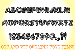 Dotty Pop Bubbles Cartoon Alphabet Lettering ABC Text Font Product Image 2