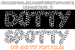 Dotty Spotty Alphabet Lettering ABC Dot Spots Text Font OTF by Squeeb Creative