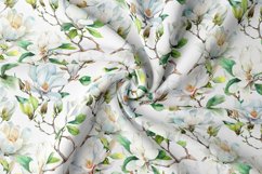 Magnolia digital paper , magnolia scrapbook, peony pattern Product Image 2