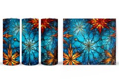Snowflake Tumbler Wrap Design. Snowflake Tumbler Sublimation Product Image 2