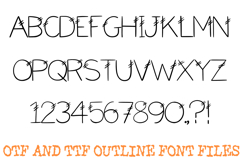Double Dash Alphabet Lettering Font Handwriting ABC OTF Product Image 2