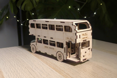 Double Decker Bus- laser cut file, SVG DXF pattern Product Image 4