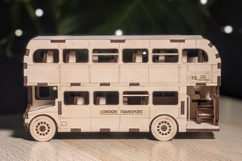 Double Decker Bus- laser cut file, SVG DXF pattern Product Image 3