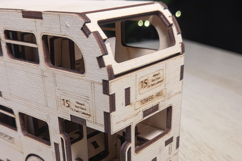 Double Decker Bus- laser cut file, SVG DXF pattern Product Image 6