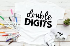Double Digits SVG - 10th Birthday Girl Shirt - Ten Birthday Product Image 3
