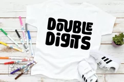 Double Digits SVG - 10th Birthday Girl Shirt - Birthday Boy Product Image 2